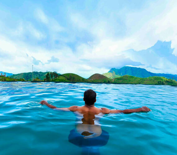 Infinity Swimming Pool Resort in Vagamon